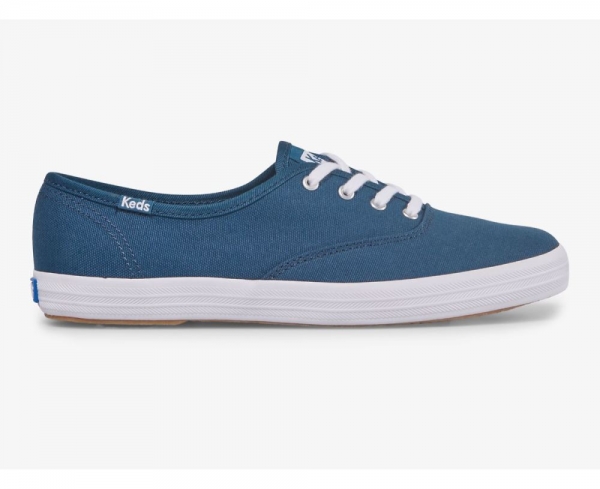 Women Champion Seasonal Canvas Washable Sneaker Blue puMacFzO