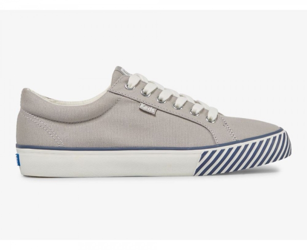 Women Jump Kick Majestic Canvas Sneaker Flint Grey BnLq8GHR