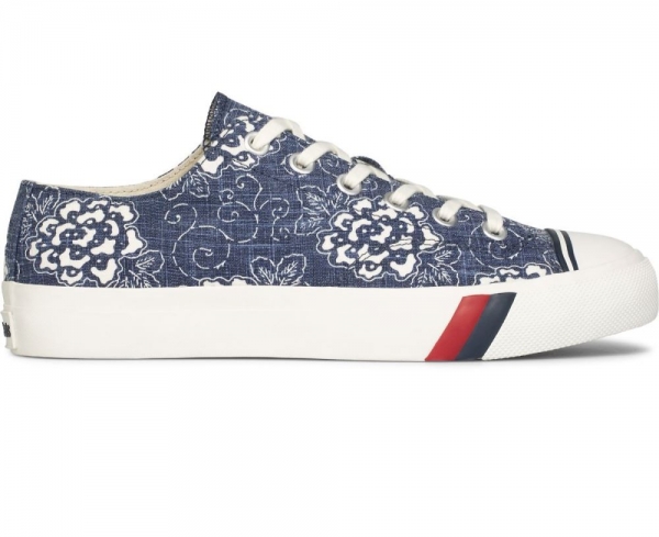 Unisex Royal Lo Floral Print Sneaker Lo Tops | Keds Navy O4jySW0e