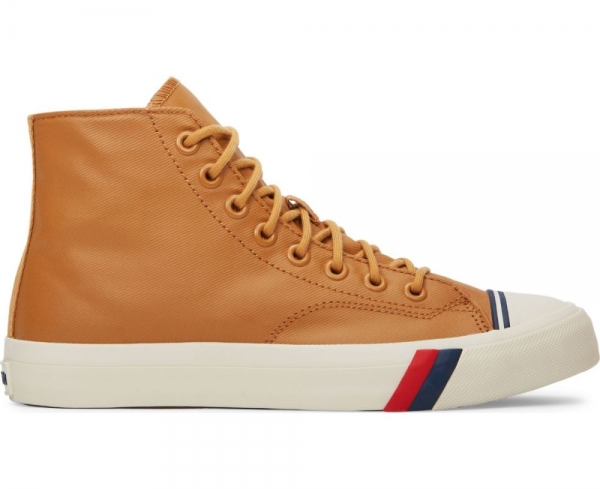 Unisex Royal Hi Coated Canvas Hi Tops | Keds Tan CnqpLubT